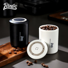 BINCOO Coffee Bean Sealed Can with Electric Coffee Grinder Set One-way Exhaust Vacuum Storage Container