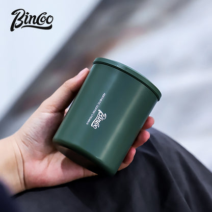 BINCOO Coffee Airtight Canister One-way Exhaust Vacuum Storage Jar Mini Portable Outdoor 260ML