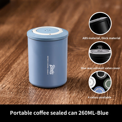 BINCOO Coffee Airtight Canister One-way Exhaust Vacuum Storage Jar Mini Portable Outdoor 260ML
