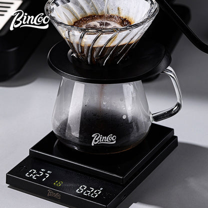 BINCOO Coffee Electronic Scale Smart Pour Over & Espresso Scale with Timer Household Baking Digital Display Scale