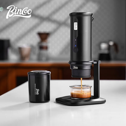 BINCOO Coffee Bean Sealed Can with Electric Coffee Grinder Set One-way Exhaust Vacuum Storage Container