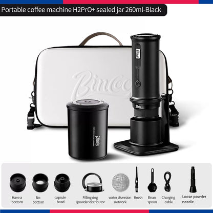 BINCOO Coffee Bean Sealed Can with Electric Coffee Grinder Set One-way Exhaust Vacuum Storage Container