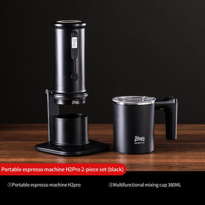 BINCOO 316 Stainless Steel Magnetic Electric Heating Coffee Cup Set Automatic Stirring Cup With Coffee Grinder