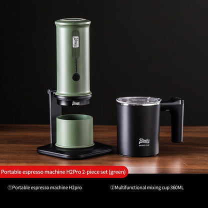 BINCOO 316 Stainless Steel Magnetic Electric Heating Coffee Cup Set Automatic Stirring Cup With Coffee Grinder