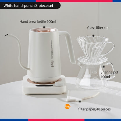 BINCOO Constant Temperature Hand Drip Coffee Kettle Set Stainless Steel Long Spout Pot With Coffee Grinder Coffee Brewing Tools