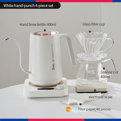 BINCOO Constant Temperature Hand Drip Coffee Kettle Set Stainless Steel Long Spout Pot With Coffee Grinder Coffee Brewing Tools