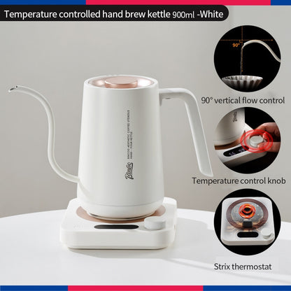 BINCOO Constant Temperature Hand Drip Coffee Kettle Set Stainless Steel Long Spout Pot With Coffee Grinder Coffee Brewing Tools
