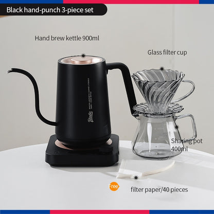 BINCOO Constant Temperature Hand Drip Coffee Kettle Set Stainless Steel Long Spout Pot With Coffee Grinder Coffee Brewing Tools