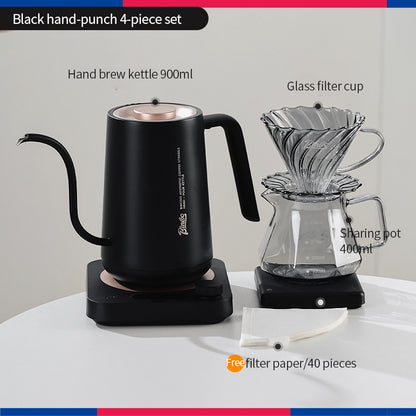 BINCOO Constant Temperature Hand Drip Coffee Kettle Set Stainless Steel Long Spout Pot With Coffee Grinder Coffee Brewing Tools