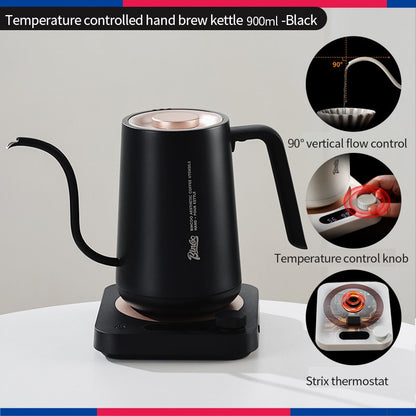 BINCOO Constant Temperature Hand Drip Coffee Kettle Set Stainless Steel Long Spout Pot With Coffee Grinder Coffee Brewing Tools