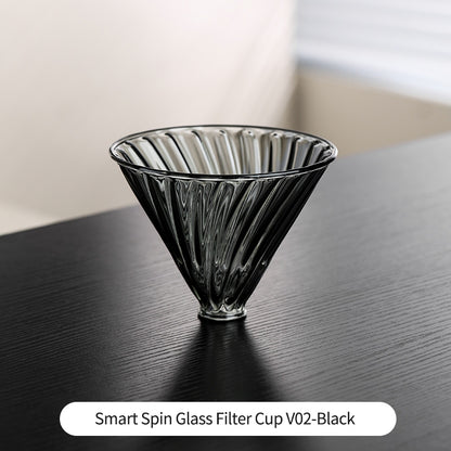 Bincoo Coffee Filter Cup Glass Filter Cup V60 Filter Hnad brewed Funnel Coffee Utensil