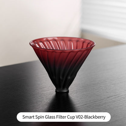 Bincoo Coffee Filter Cup Glass Filter Cup V60 Filter Hnad brewed Funnel Coffee Utensil