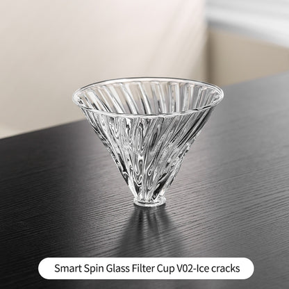 Bincoo Coffee Filter Cup Glass Filter Cup V60 Filter Hnad brewed Funnel Coffee Utensil