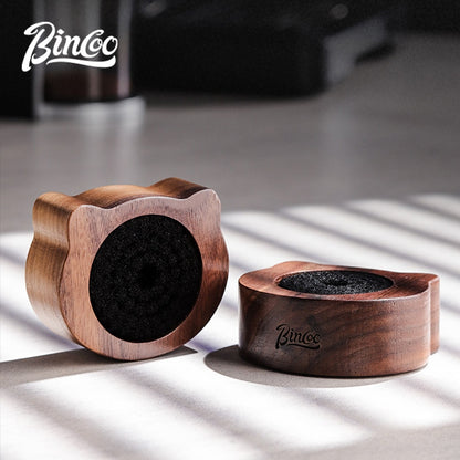 BINCOO Walnut Coffee Cleaning Brush Special Tool for Distributor & Tamper Espresso Coffee Accessories 51MM/58MM