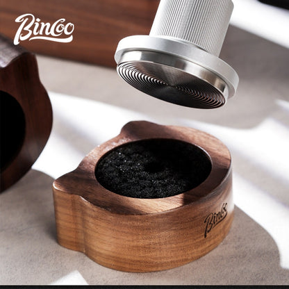 BINCOO Walnut Coffee Cleaning Brush Special Tool for Distributor & Tamper Espresso Coffee Accessories 51MM/58MM