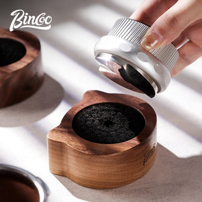 BINCOO Walnut Coffee Cleaning Brush Special Tool for Distributor & Tamper Espresso Coffee Accessories 51MM/58MM