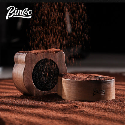 BINCOO Walnut Coffee Cleaning Brush Special Tool for Distributor & Tamper Espresso Coffee Accessories 51MM/58MM