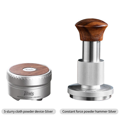 BINCOO Self-leveling Doser & Self-adjusting Constant-force Tamper Espresso Coffee Set 58MM