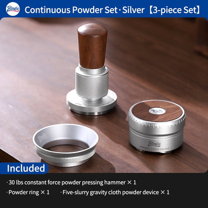 BINCOO Self-leveling Doser & Self-adjusting Constant-force Tamper Espresso Coffee Set 58MM
