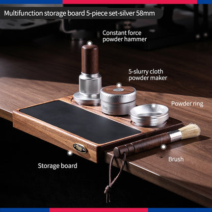 BINCOO Self-leveling Doser & Self-adjusting Constant-force Tamper Espresso Coffee Set 58MM