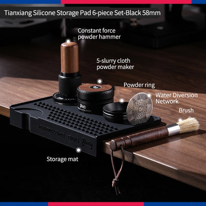 BINCOO Self-leveling Doser & Self-adjusting Constant-force Tamper Espresso Coffee Set 58MM