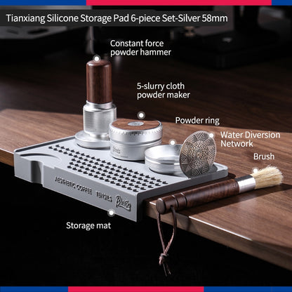 BINCOO Self-leveling Doser & Self-adjusting Constant-force Tamper Espresso Coffee Set 58MM