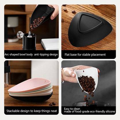 BINCOO Coffee Silicone Dosing Cup Wall-Hung Espresso Bar Storage Tray Coffee Portioning Tool