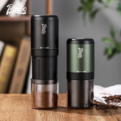 BINCOO Electric Coffee Grinder with Pour Over Coffee Set Fully Automatic Mini Portable Grinder with Steel Core for Home Office Travel