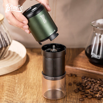 BINCOO Electric Coffee Grinder with Pour Over Coffee Set Fully Automatic Mini Portable Grinder with Steel Core for Home Office Travel