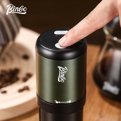 BINCOO Electric Coffee Grinder with Pour Over Coffee Set Fully Automatic Mini Portable Grinder with Steel Core for Home Office Travel