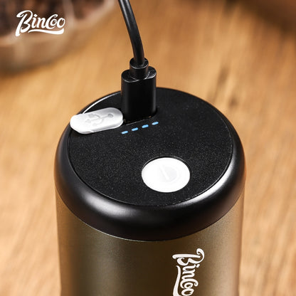 BINCOO Electric Coffee Grinder with Pour Over Coffee Set Fully Automatic Mini Portable Grinder with Steel Core for Home Office Travel