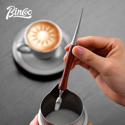 BINCOO Titanium Latte Art Pen Espresso Decorating Needle Professional Coffee Latte Tool Coffee Accessory