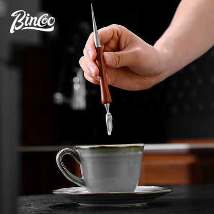 BINCOO Titanium Latte Art Pen Espresso Decorating Needle Professional Coffee Latte Tool Coffee Accessory