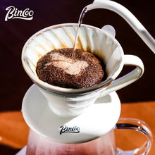 BINCOO Pour Over Coffee Set with Stainless Steel Gooseneck Kettle Glass Server & Ceramic Dripper Ideal for Home & Office Use