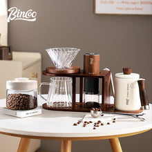 BINCOO Pour Over Coffee Set with Electric Coffee Grinder & Storage Stand Complete Pour Over Coffee Accessories Kit