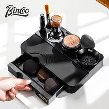 BINCOO Coffee Tamper Base Distributor & Tamper Set Portafilter Tamping Stand Italian Coffee Organizer Tools 51MM/58MM