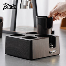 BINCOO 4-Hole Coffee Tamper Base Distributor & Tamper Set Espresso Coffee Tool Organizer Kit 51MM/58MM