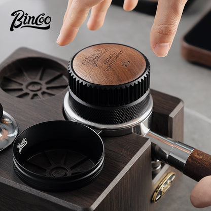 BINCOO 4-Hole Coffee Tamper Base Distributor & Tamper Set Espresso Coffee Tool Organizer Kit 51MM/58MM