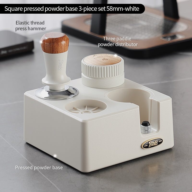 BINCOO 4-Hole Coffee Tamper Base Distributor & Tamper Set Espresso