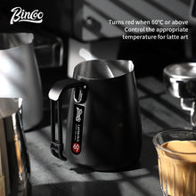 BINCOO Stainless Steel V-Spout Milk Pitcher with Frother Set Professional Coffee Tools