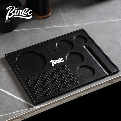 BINCOO Coffee Tamping Mat Set with Distributor & Tamper Complete Espresso Storage Tools Kit 51MM/58MM