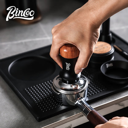 BINCOO Coffee Tamping Mat Set with Distributor & Tamper Complete Espresso Storage Tools Kit 51MM/58MM