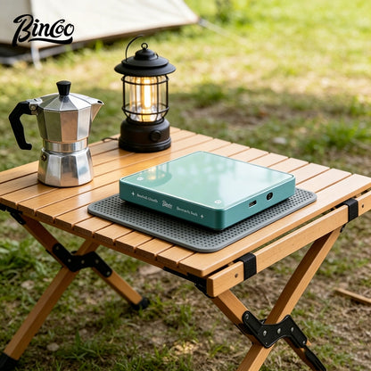 BINCOO Smart Coffee Weighing Scale Mirror Surface Digital Scale for Pour Over & Espresso Professional Timer & Flow Rate Tracking Home Kitchen & Coffee Baking
