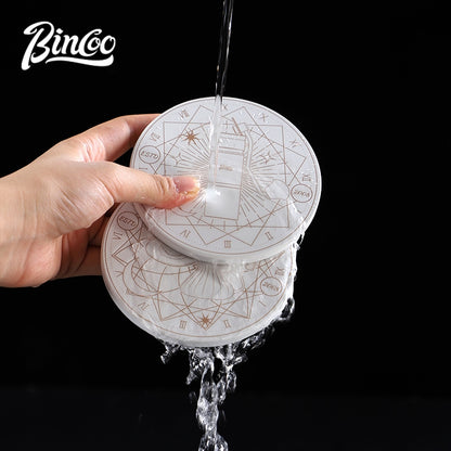 BINCOO Creative Ceramic Coaster Moka Pot Trivet Random Color Shipment
