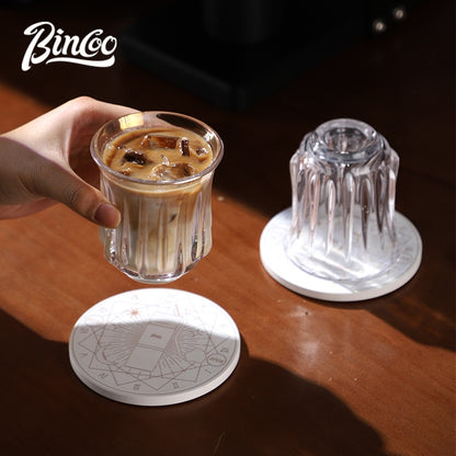 BINCOO Creative Ceramic Coaster Moka Pot Trivet Random Color Shipment