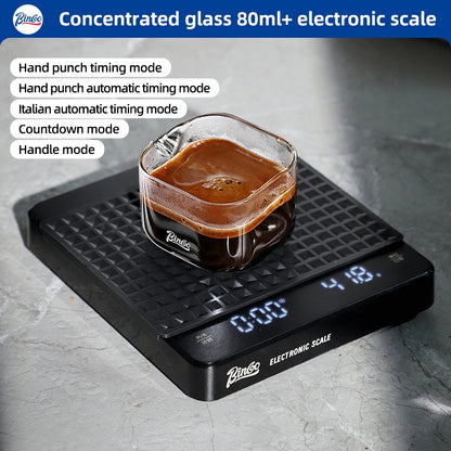 BINCOO Italian Coffee Electronic Scale Coffee Bean Weighing Scale Hand Brewing Timing Coffee Scale Special Utensils