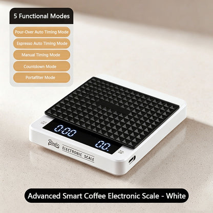 BINCOO Italian Coffee Electronic Scale Coffee Bean Weighing Scale Hand Brewing Timing Coffee Scale Special Utensils