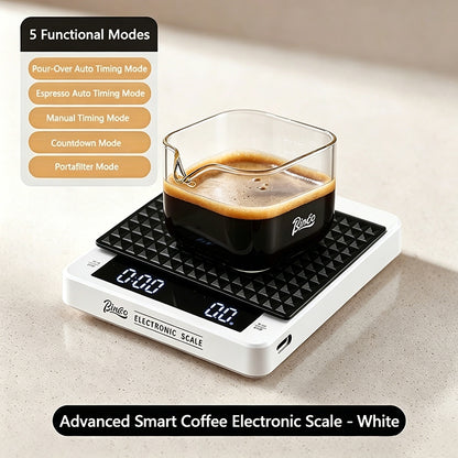 BINCOO Italian Coffee Electronic Scale Coffee Bean Weighing Scale Hand Brewing Timing Coffee Scale Special Utensils