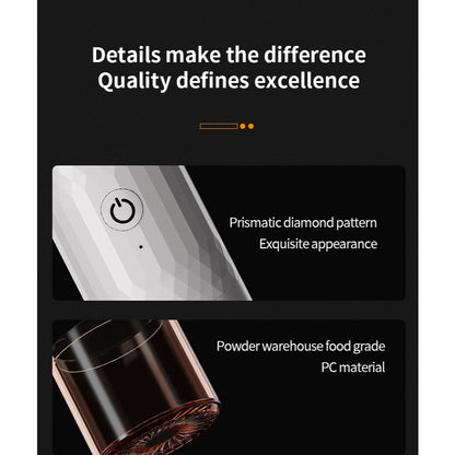 BINCOO DM08 Portable Electric Coffee Grinder Set with Glass Sealed Canister Mini Household Coffee Tool Kit for Pour Over & Espresso