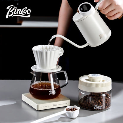 Bincoo Ceramic Filter Cup Hand Brewing Sharing Pot Glass Coffee Pot Set Coffee Utensils 500ML